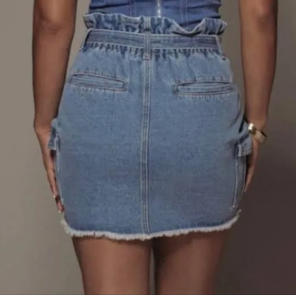 JLUXELABEL Cargo Denim Skirt - Picture 3 of 6